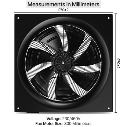 Dunli Condenser Fan Motor & Assembly - 800MM / 230V-460V